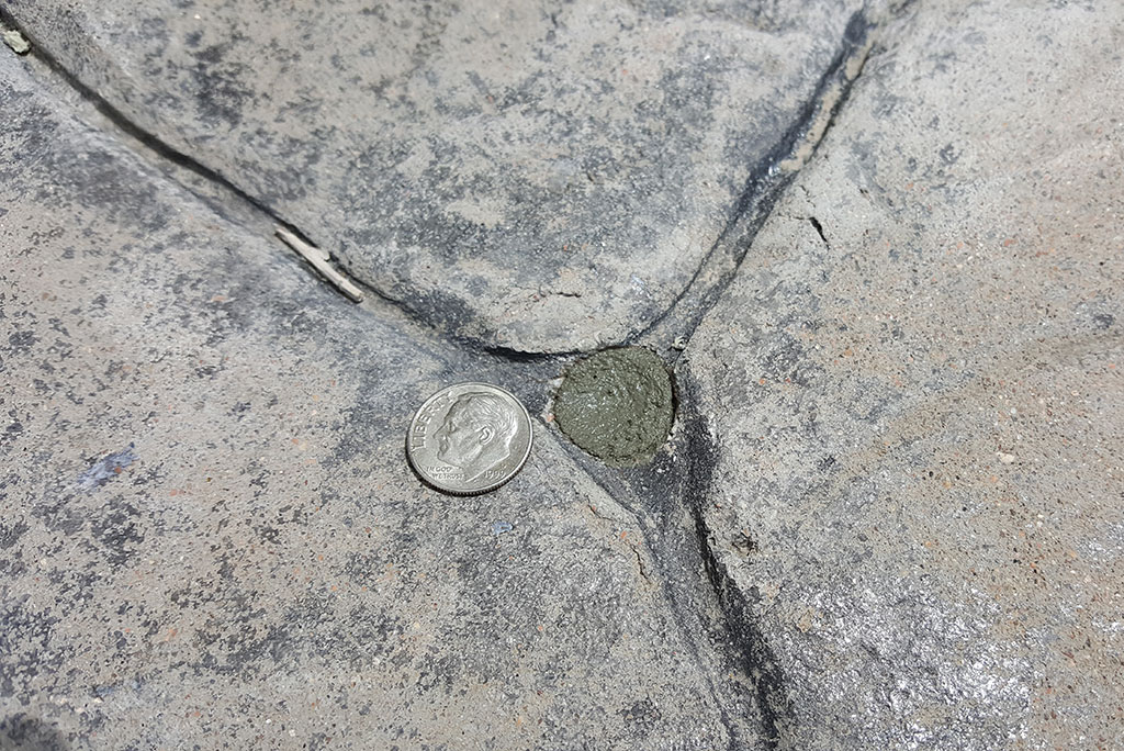 small hole in concrete