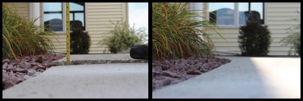 Pictures of sidewalks leading to house