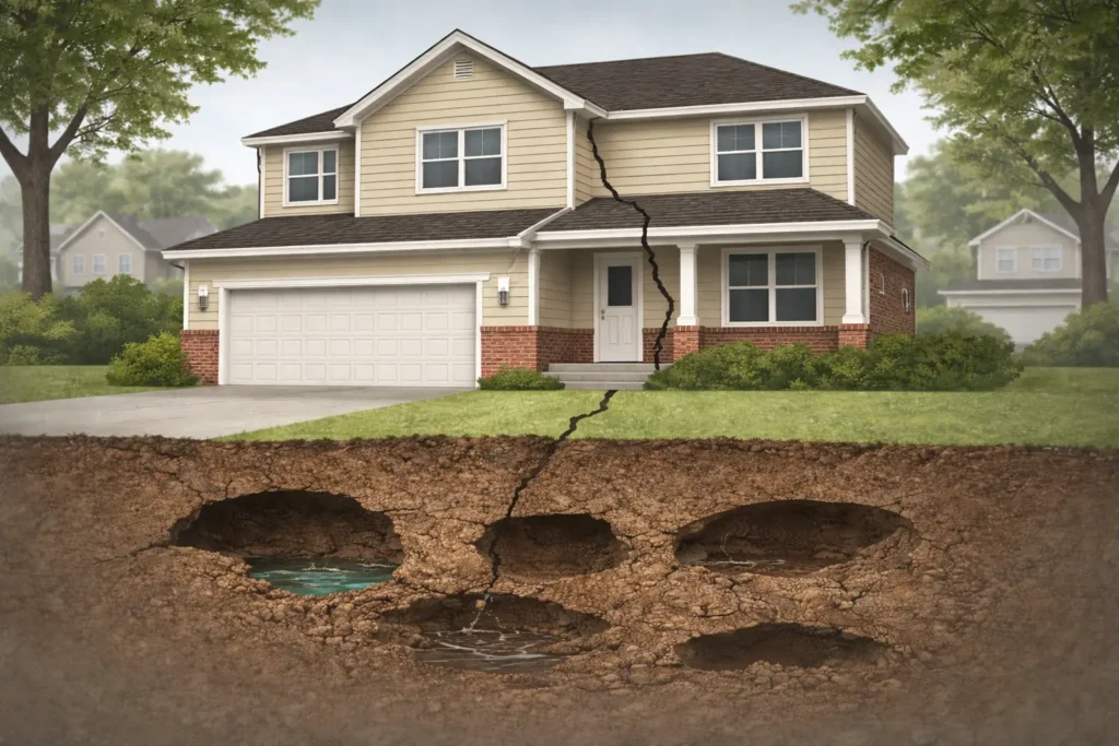 Deep soil stabilization and void filling