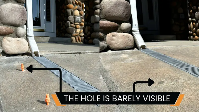 Hole Size barely visible