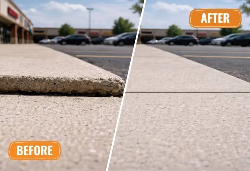 Strip Mall Concrete Leveling Company Denver